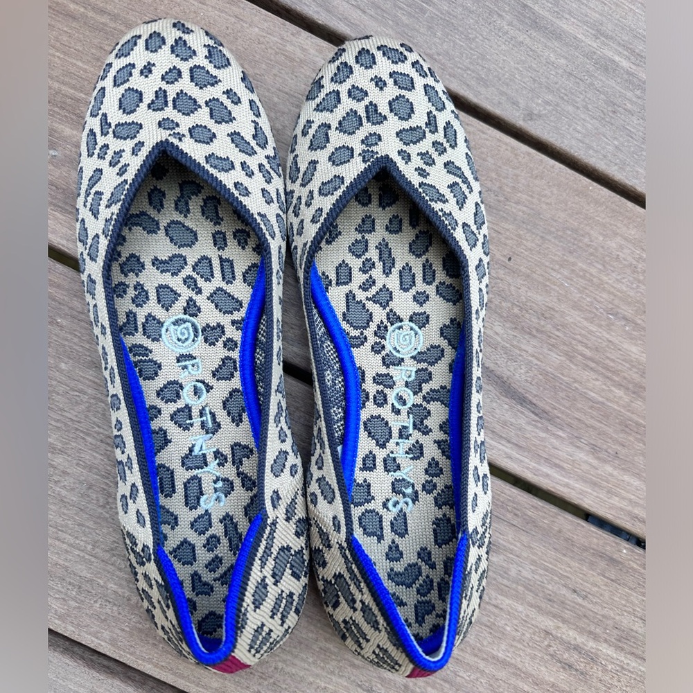 Leopard Print Rothys (Size 7)